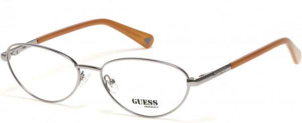 Guess GU8238 Eyeglasses, 008 - Shiny Gunmetal