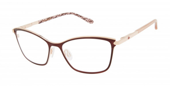 Lulu Guinness L798 Eyeglasses, Brown Rose Gold (BRN)