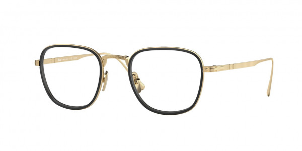 Persol PO5007VT Eyeglasses, 8011 GOLD/BLACK (BLACK)