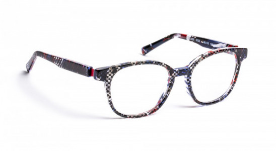 J.F. Rey MOUSSE Eyeglasses, BLACK/BLUE/RED 8/12 BOY (0035)