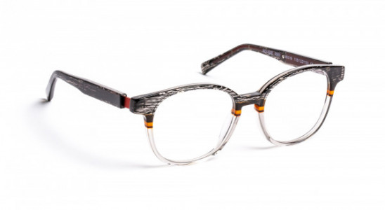 J.F. Rey MOUSSE Eyeglasses, BLACK/ORANGE 8/12 BOY (0060)