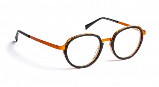 J.F. Rey COOL Eyeglasses, BLACK/ORANGE 12/16 B (0060)