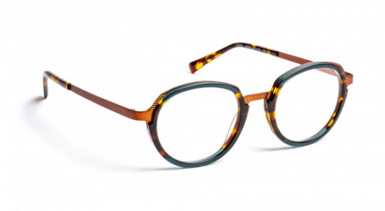 J.F. Rey COOL Eyeglasses, DEMI/GREEN 12/16 B (4590)