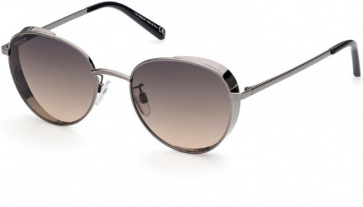 Bally BY0073-H Sunglasses, 08B - Shiny Gunmetal / Gradient Smoke-To-Sand Lenses