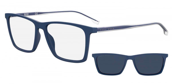 HUGO BOSS Black BOSS 1151/CS Sunglasses, 0FLL MATTE BLUE