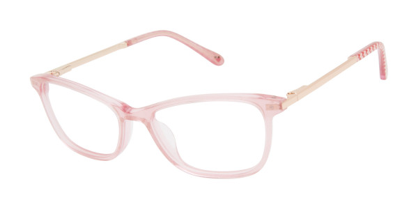 Lulu Guinness LK033 Eyeglasses, Pink Glitter (PNK)