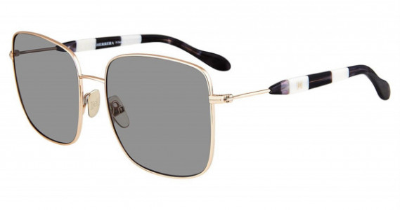 Carolina Herrera SHN060M Sunglasses, Gold Brown 300Y