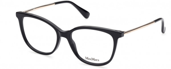 Max Mara MM5008 Eyeglasses, 001 - Shiny Black