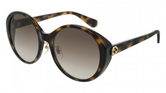 Gucci GG0370SK Sunglasses, 002 - HAVANA with BROWN lenses