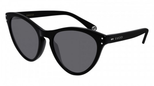 Gucci GG0569S Sunglasses, 001 - BLACK with GREY lenses