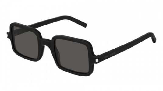 Saint Laurent SL 332 Sunglasses, 001 - BLACK with BLACK lenses