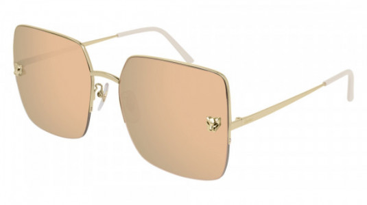 Cartier CT0121SA Sunglasses, 001 - GOLD with GOLD lenses