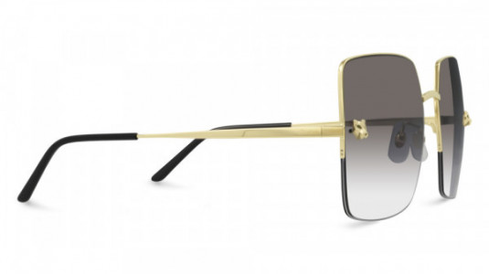 Cartier CT0121SA Sunglasses, 004 - GOLD with GREY lenses