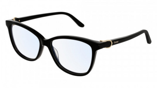 Cartier CT0129O Eyeglasses, 005 - BLACK