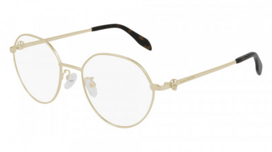 Alexander McQueen AM0319O Eyeglasses, 002 - GOLD