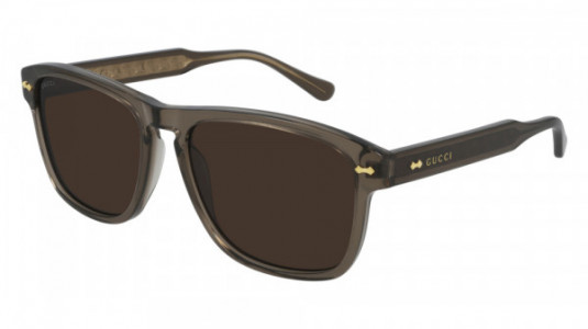 Gucci GG0911S Sunglasses, 002 - BROWN with BROWN lenses