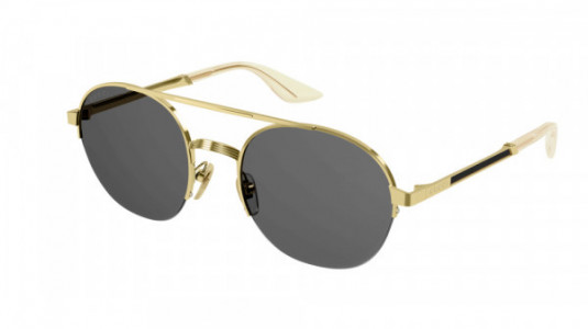 Gucci GG0984S Sunglasses, 001 - GOLD with GREY lenses