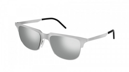 Saint Laurent SL 420 SLIM METAL Sunglasses, 004 - SILVER with SILVER lenses