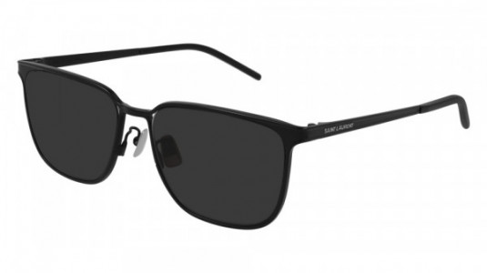Saint Laurent SL 428 Sunglasses, 002 - BLACK with BLACK lenses