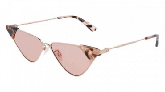 McQ MQ0266S Sunglasses, 003 - GOLD with PINK lenses