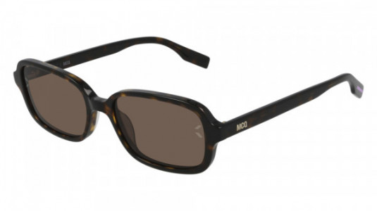 McQ MQ0309S Sunglasses, 002 - HAVANA with BROWN lenses