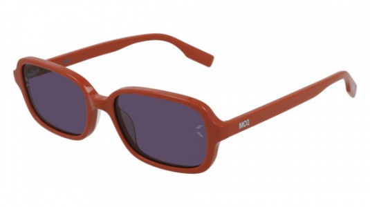 McQ MQ0309S Sunglasses, 004 - ORANGE with VIOLET lenses