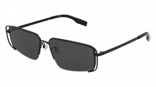 McQ MQ0311S Sunglasses, 001 - BLACK with SMOKE lenses