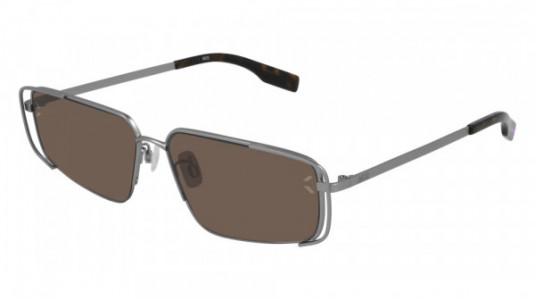 McQ MQ0311S Sunglasses, 002 - RUTHENIUM with BROWN lenses