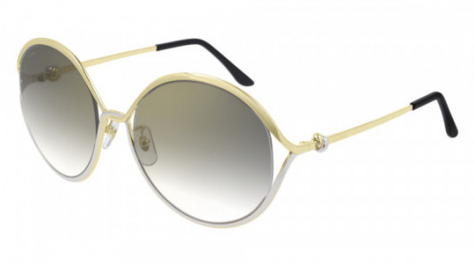 Cartier CT0226SA Sunglasses, 001 - GOLD with GREY lenses
