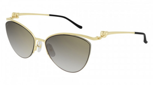 Cartier CT0268S Sunglasses, 001 - GOLD with GREY lenses