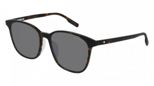 Montblanc MB0151SA Sunglasses, 002 - HAVANA with GREY lenses