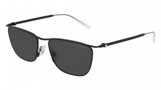 Montblanc MB0167S Sunglasses, 001 - BLACK with GREY lenses