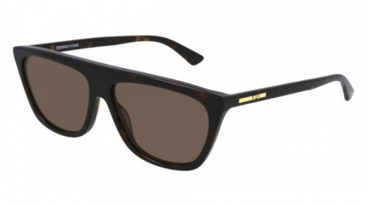 McQ MQ0273S Sunglasses, 002 - HAVANA with BROWN lenses