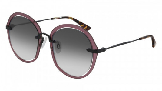 McQ MQ0282S Sunglasses, 004 - BLACK with GREY lenses