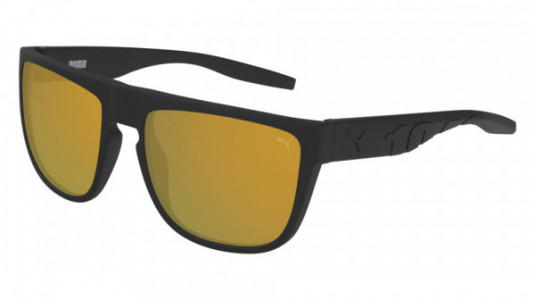 Puma PU0218S Sunglasses, 002 - BLACK with GOLD lenses