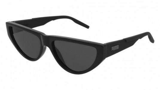 Puma PU0316S Sunglasses, 001 - BLACK with BLACK lenses