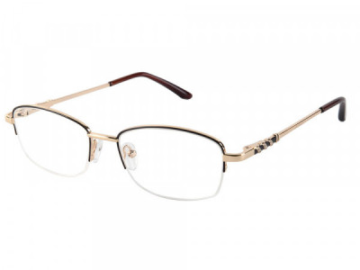 Baron 5305 Eyeglasses, Gold With Brown
