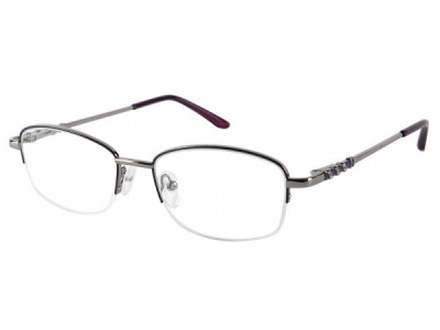 Baron 5305 Eyeglasses, Gunmetal With Purple