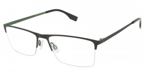 Evatik E-9213 Eyeglasses, M200-BLACK GREEN