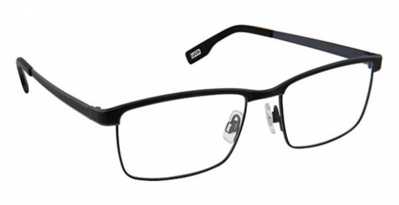 Evatik E-9181 Eyeglasses, (M200) BLACK CHARCOAL