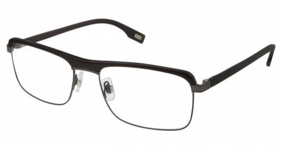 Evatik E-9177 Eyeglasses, (980) MATTE BLACK GREY