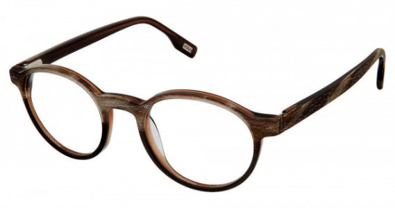 Evatik E-9172 Eyeglasses, 964-BROWN WOOD