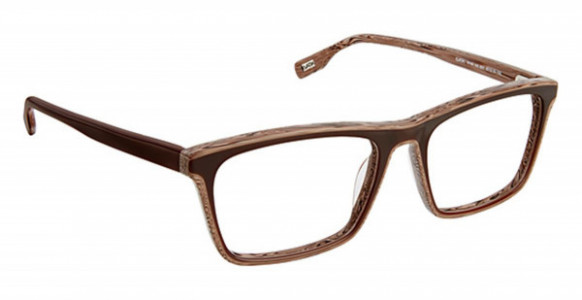 Evatik E-9158 Eyeglasses, (921) BROWN STRIPE