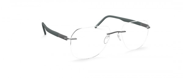 Silhouette Identity IK Eyeglasses, 7210 Titanium / Dark Grey
