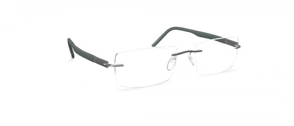 Silhouette Identity IM Eyeglasses, 7210 Titanium / Dark Grey