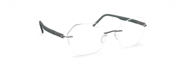 Silhouette Identity KQ Eyeglasses, 7210 Titanium / Dark Grey