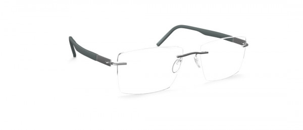 Silhouette Identity KY Eyeglasses, 7210 Titanium / Dark Grey