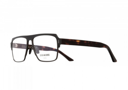 Cutler and Gross CGOP136457 Eyeglasses, (002) BROWN/TITANIUM