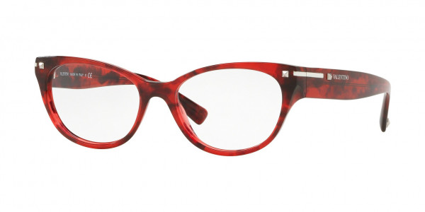 Valentino VA3020 Eyeglasses, 5020 RED HAVANA (RED)