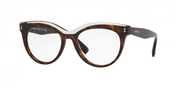 Valentino VA3022 Eyeglasses, 5137 HAVANA/CRYSTAL (BROWN)